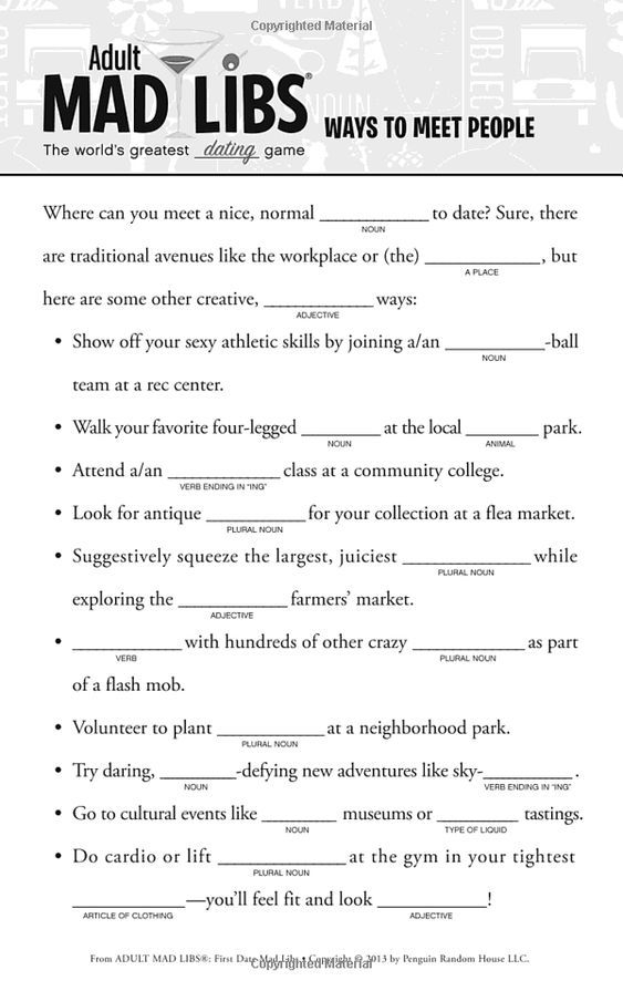 Mad Libs For Adults Free Printable 79 Mad Libs For Adults Mad Libs