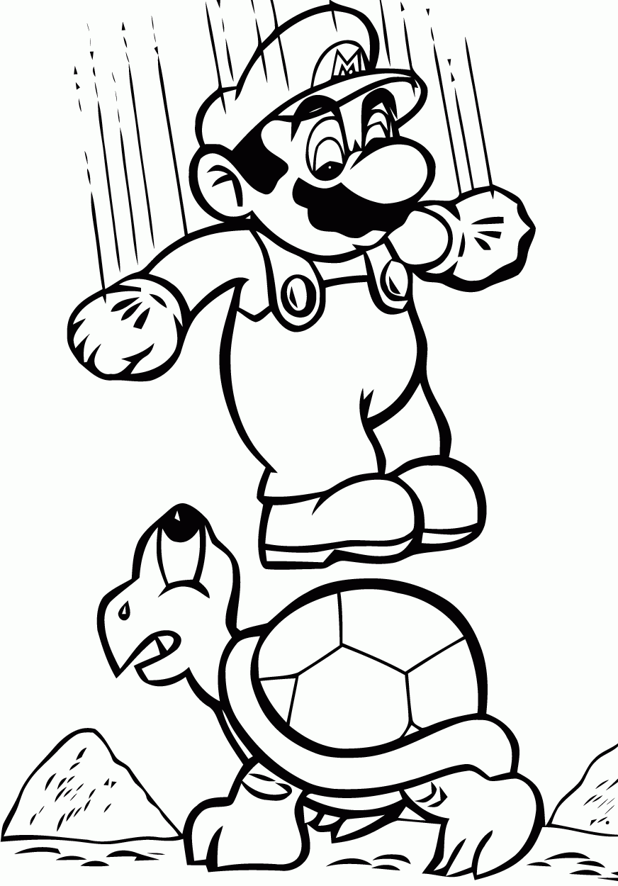 Mario Brothers Coloring Pages Printable Printable Word Searches