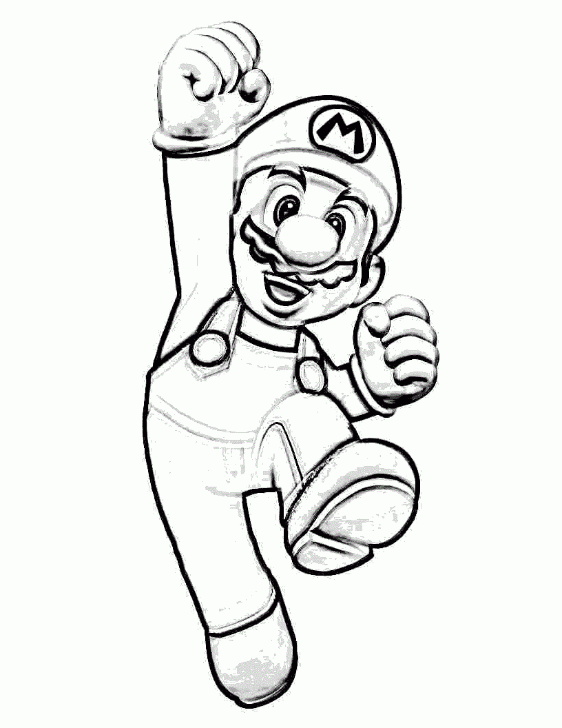 Mario Coloring Pages Printable Free