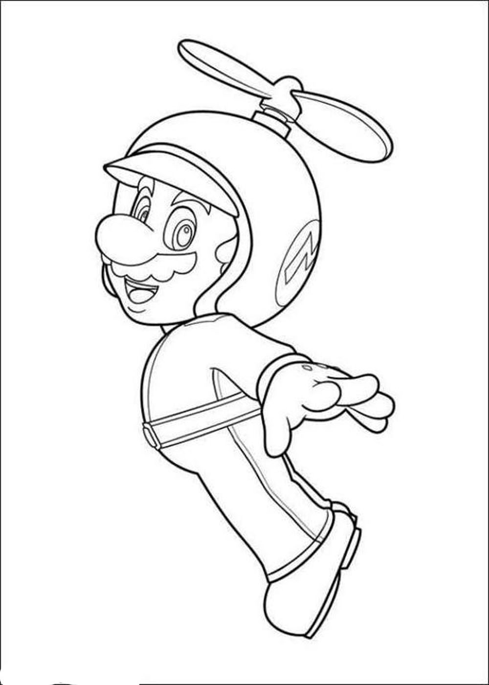 Mario Printable Coloring Sheets