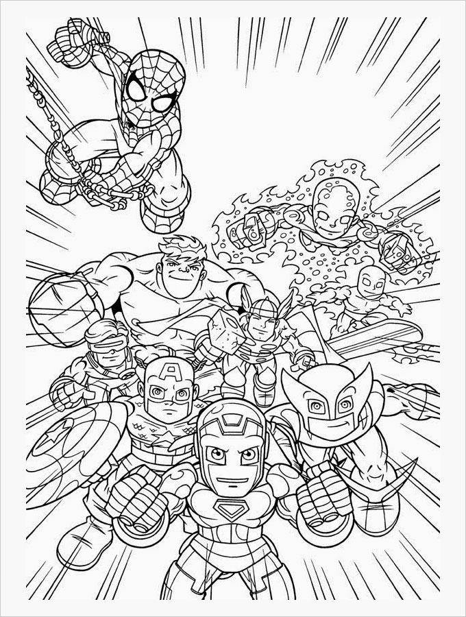 Marvel Printable Coloring Sheets