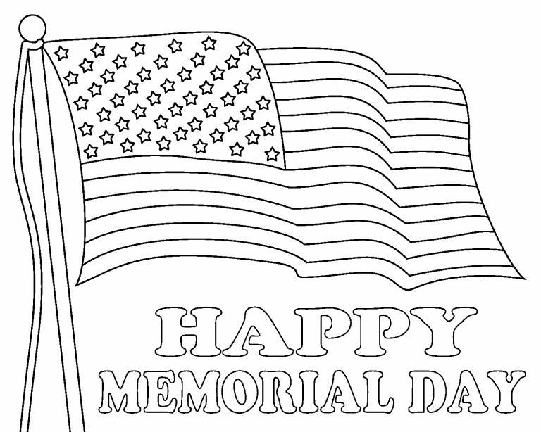 Memorial Day Coloring Sheets Printable