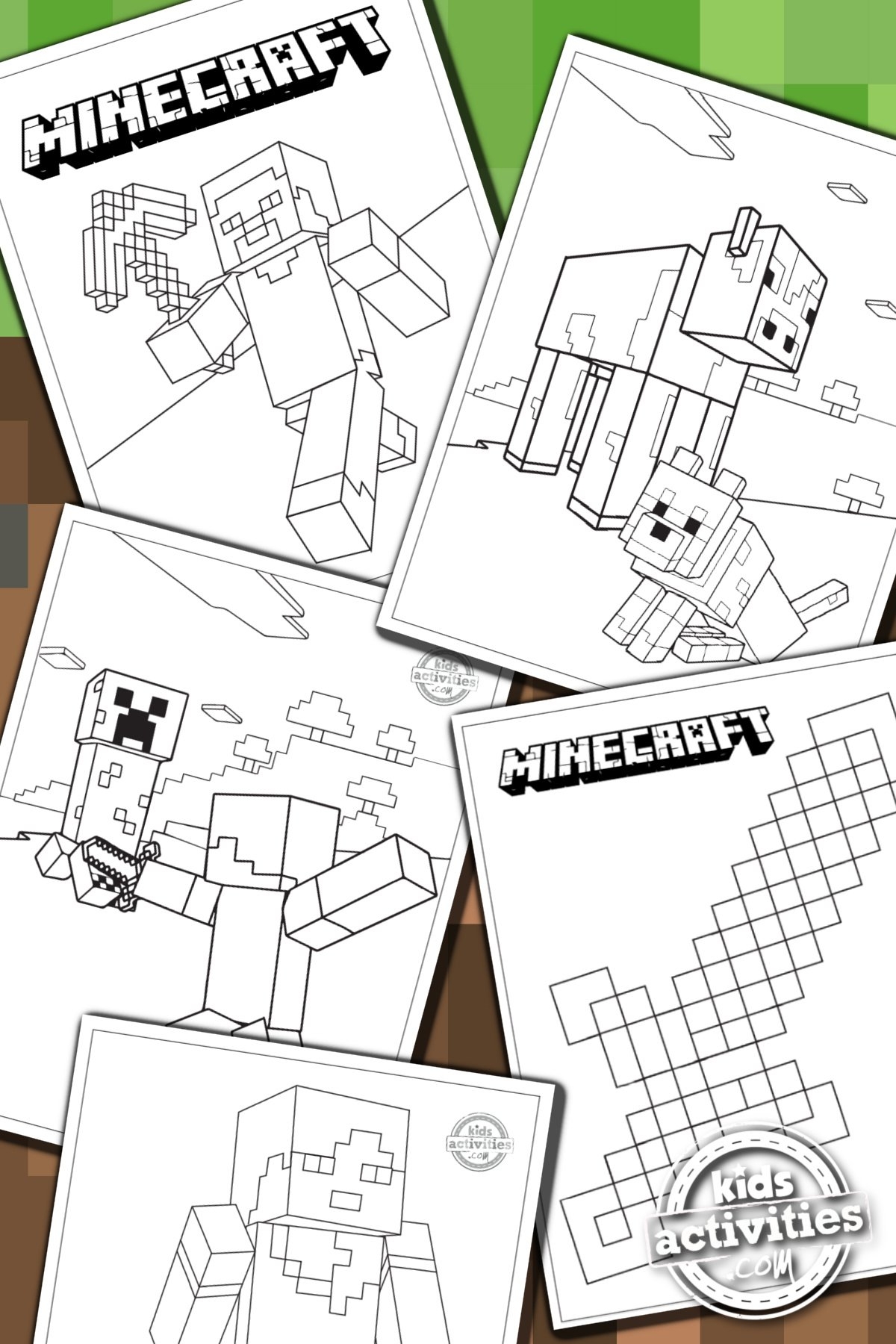 Minecraft Coloring Sheets Free Printable Pdf Infoupdate