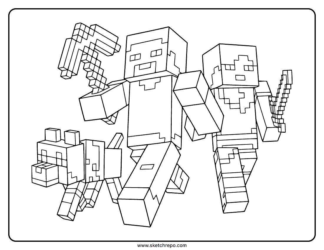 Minecraft Colouring Sheets Free Printable Infoupdate