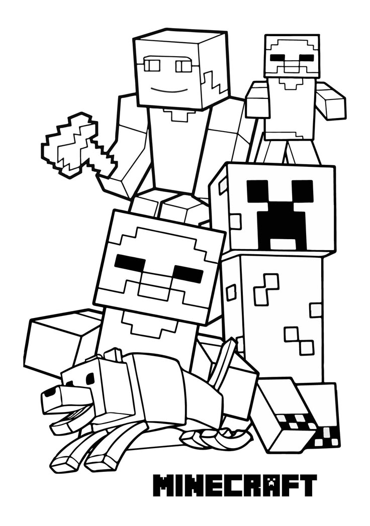 Minecraft Free Printables Coloring Pages For Boys Minecraft Coloring 
