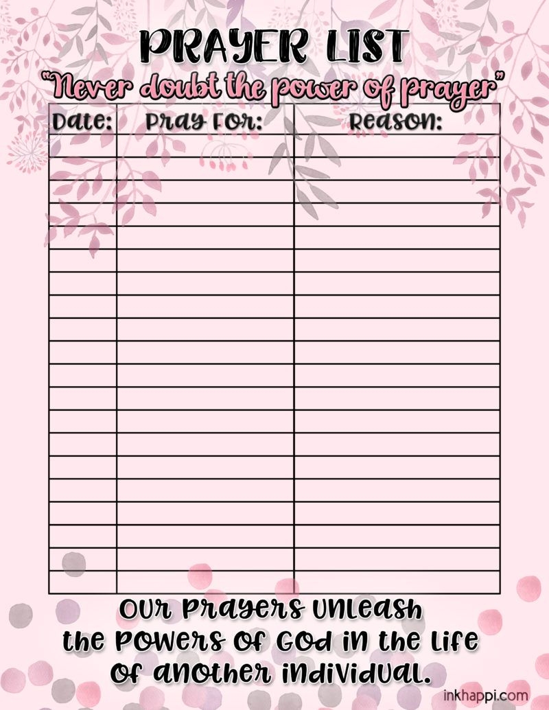 Moms In Prayer Printable Sheets
