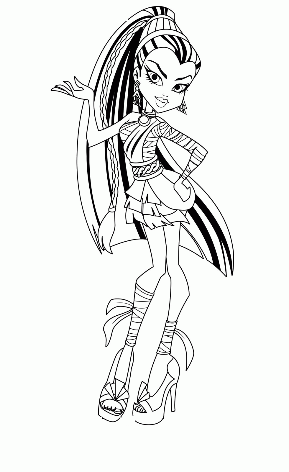 Monster High Coloring Pages Pdf Coloring Home