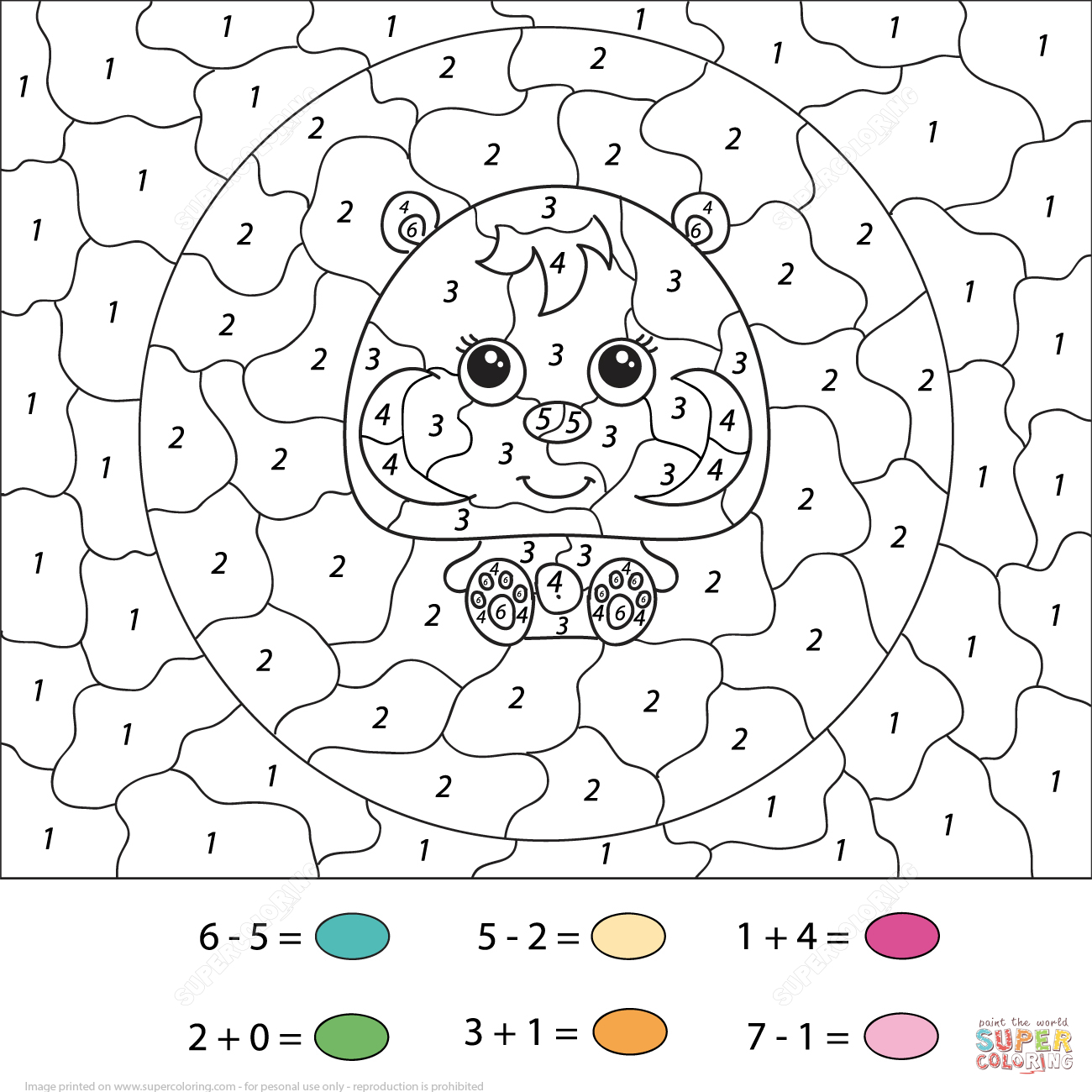 Number Coloring Pages Coloring Page Phenomenal Color Number Coloring 