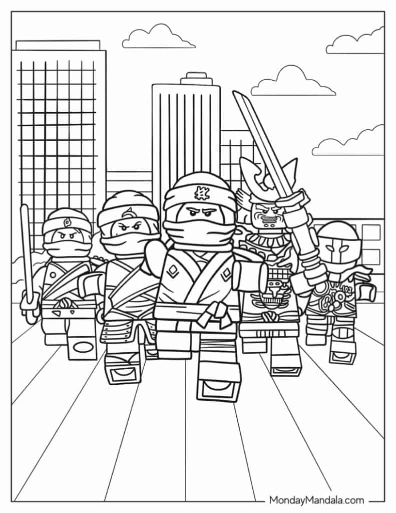 Original Lego Printables Coloring Sheets Free Coloring Sheet 