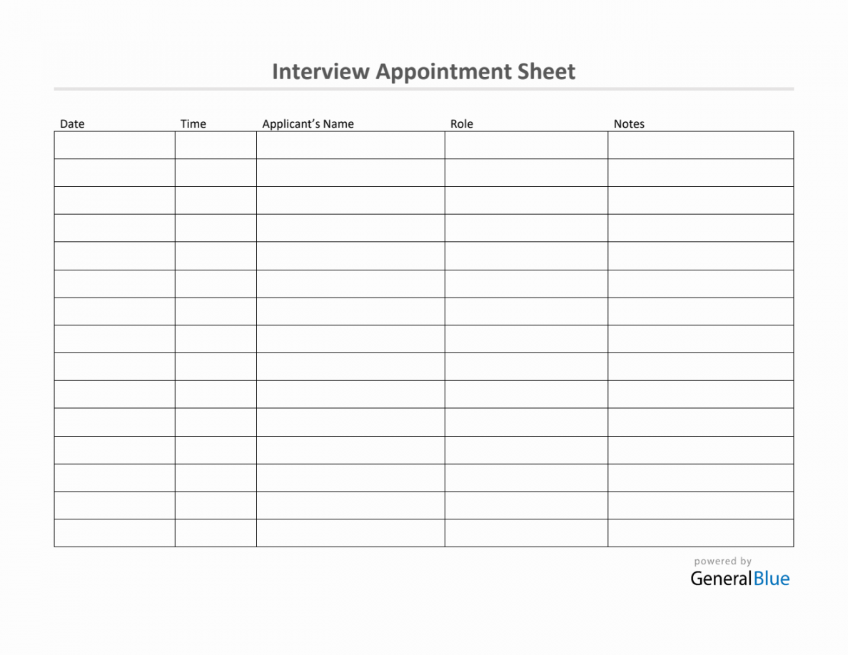 Pdf Free Printable Appointment Sheets FREE Printable HQ