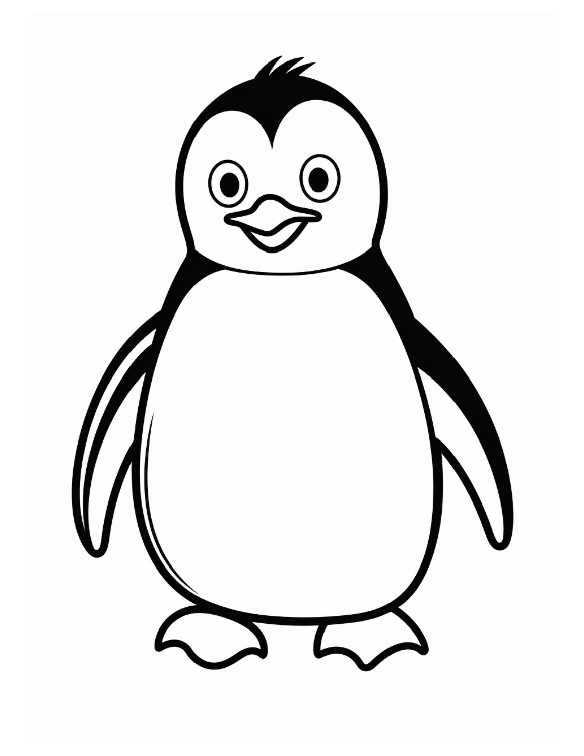 Penguin Coloring Sheet Printable Dev onallcylinders