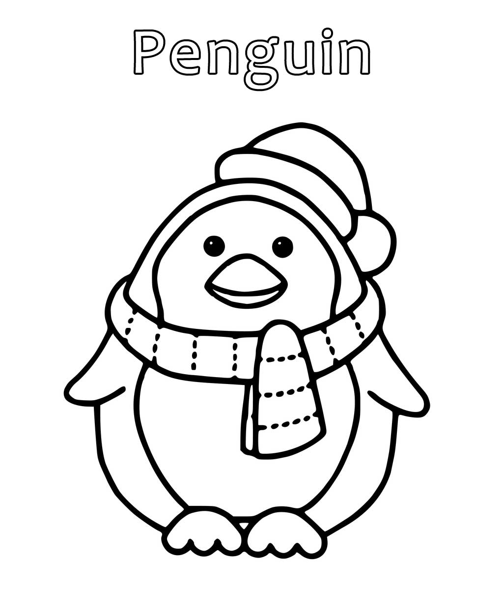 Penguin Coloring Sheet Printable Printable Templates 468 The Best 