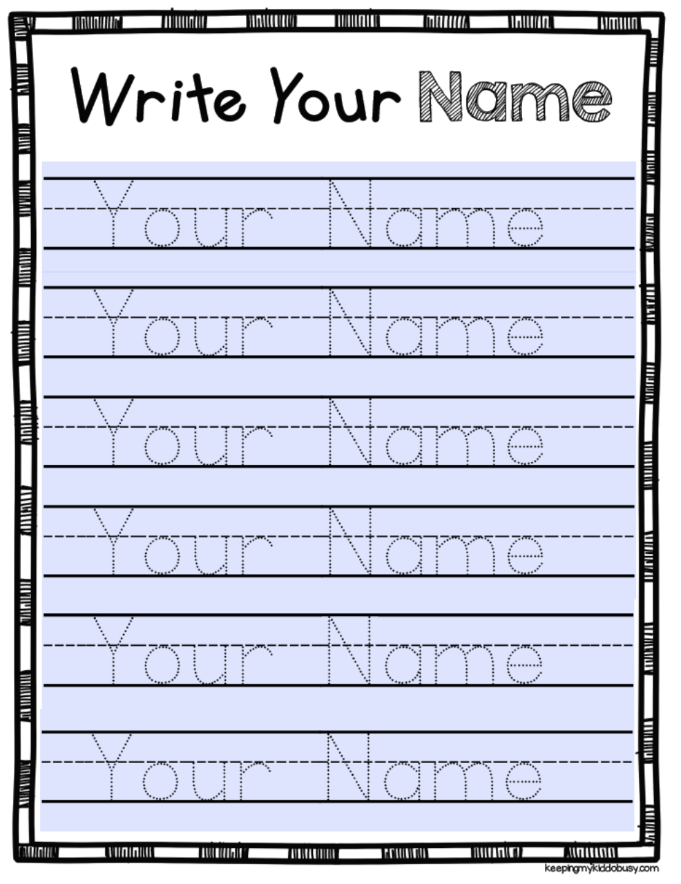 Preschool Free Name Tracing Printables Name Tracing Worksheets