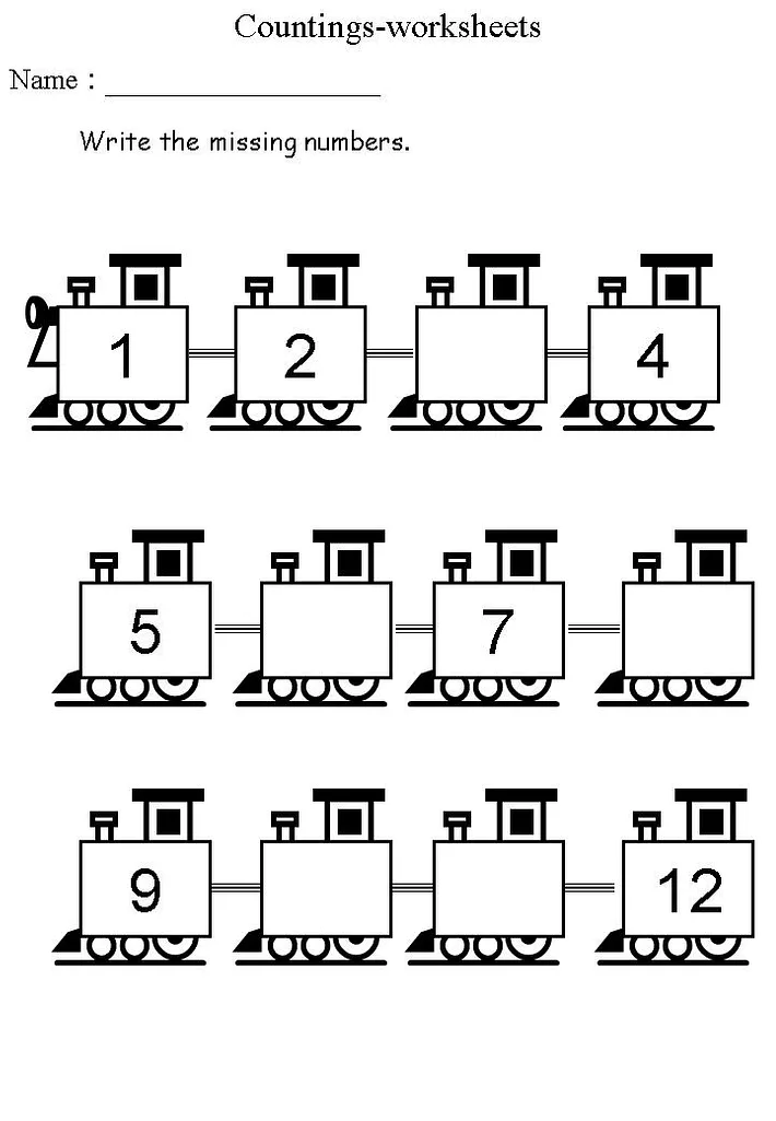 Preschool Homework Printable