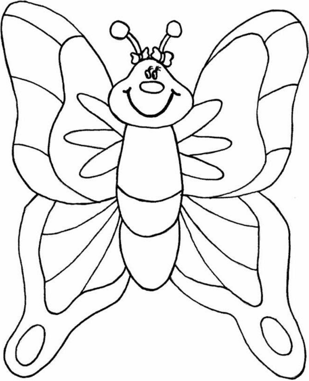 Preschool Printable Butterfly Coloring Pages Stormgrow