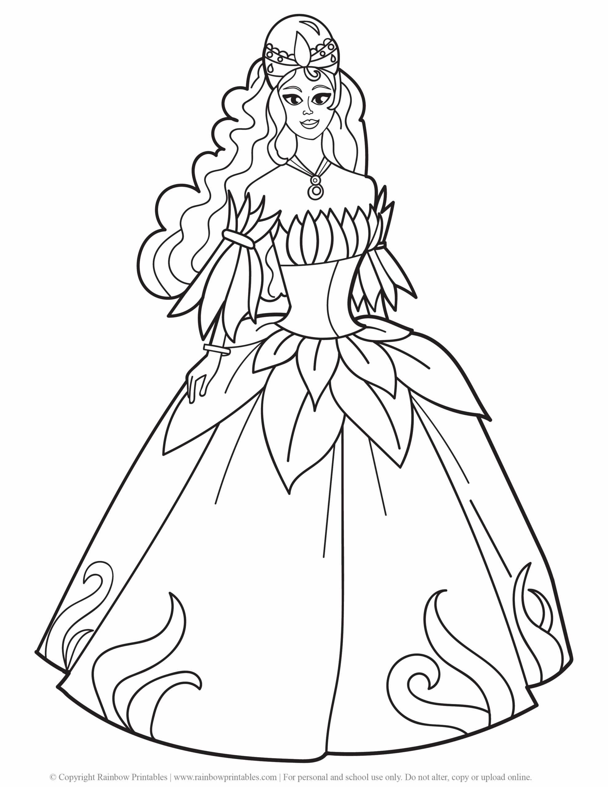 Princess Coloring Sheets Free Printable All Of The Princess Drawings 