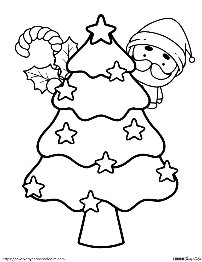 Print Christmas Tree Coloring Page Free Coloring Sheet Printables For 