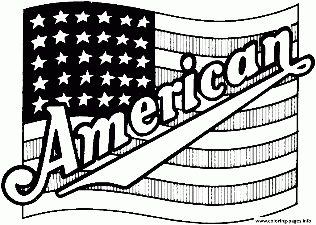 Printable American Flag Coloring Page Printable