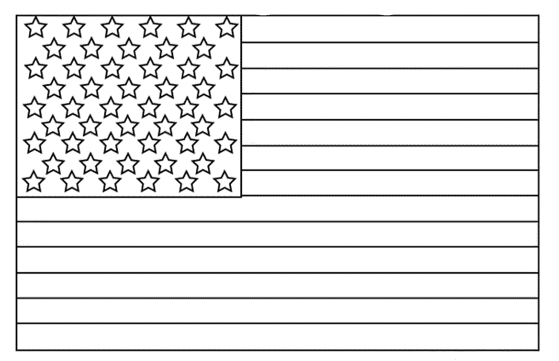 Printable American Flag Coloring Page