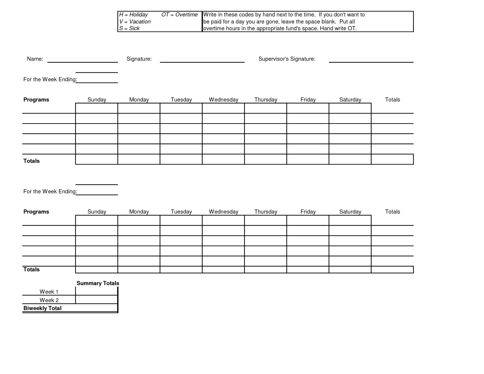 Printable Bi Weekly Time Sheets Timesheet Template Te Vrogue co