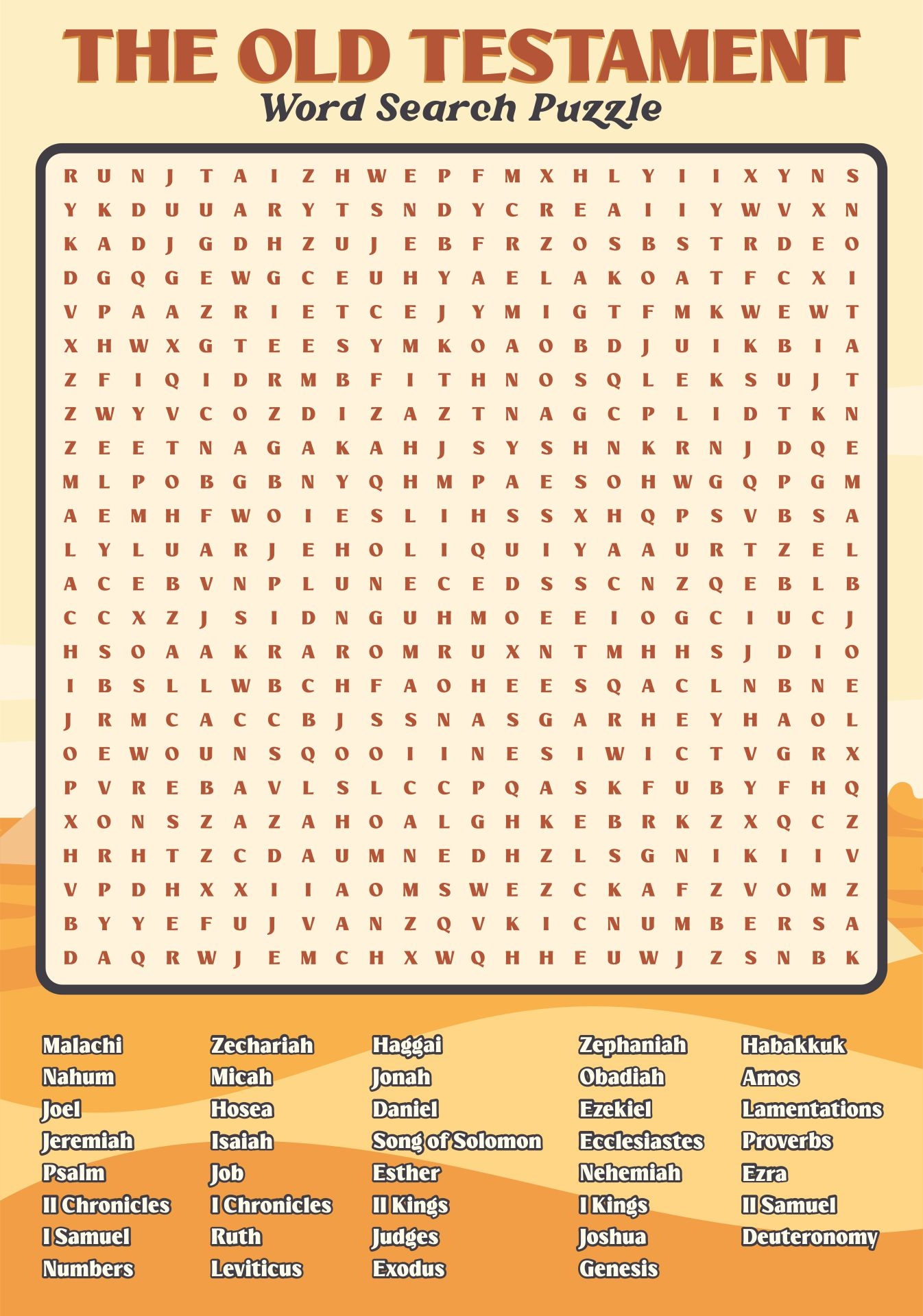 Printable Bible Word Search Puzzles For Adults