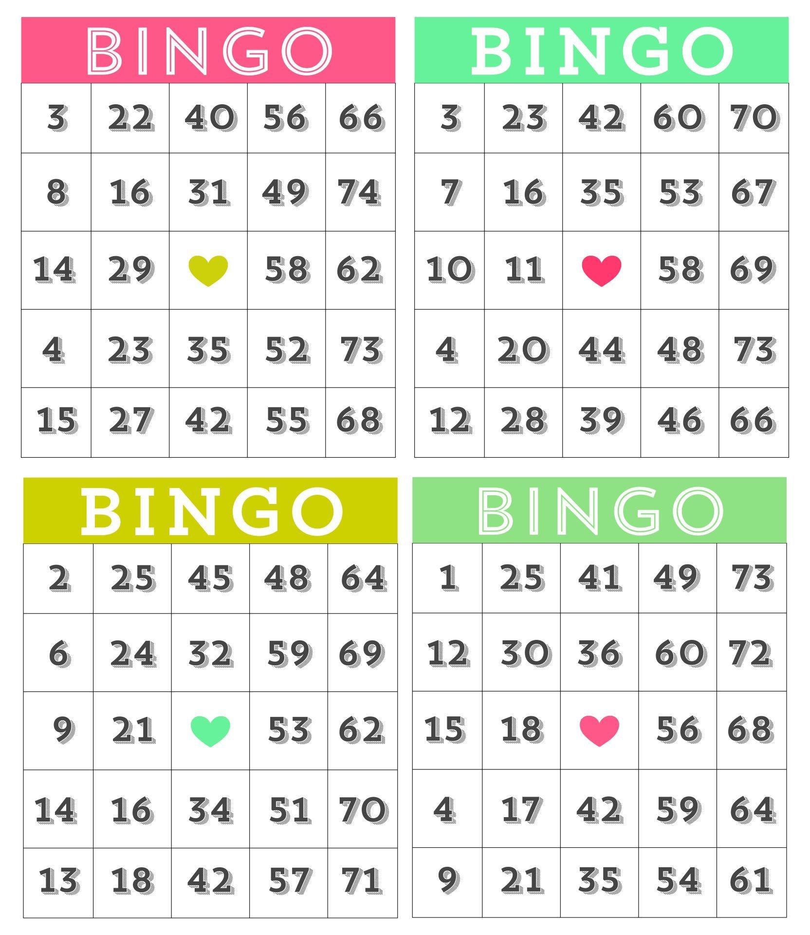 Printable Bingo Game Paper Sheets Bingo Cards To Print Free Printable 