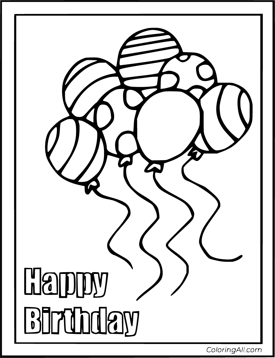 Printable Birthday Pictures To Color Printable Sight Words List