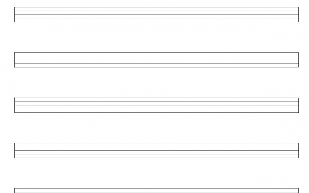 Printable Blank Drum Sheet Music