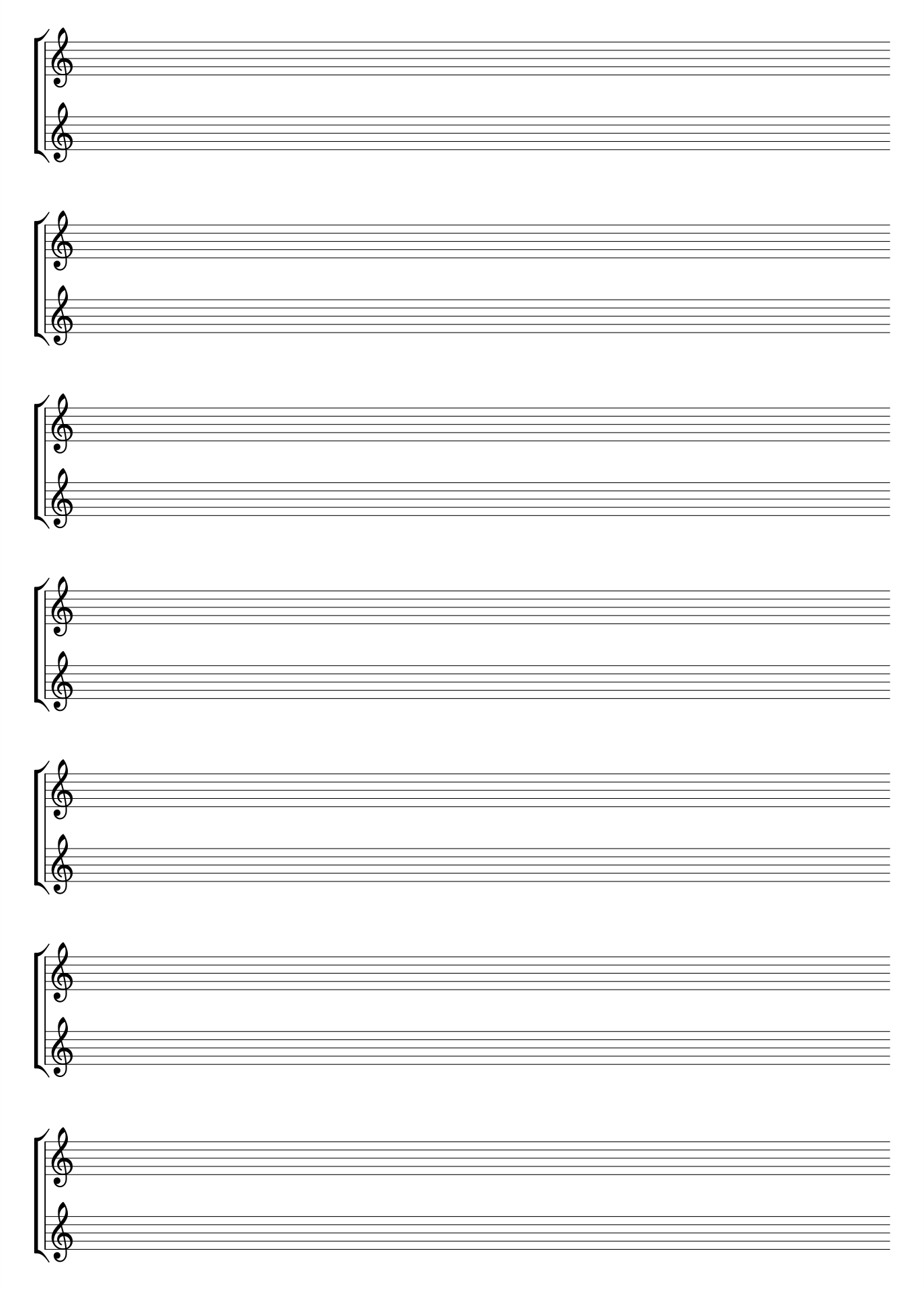 Printable Blank Piano Sheet Music Paper Printable Sheet Music Blank 