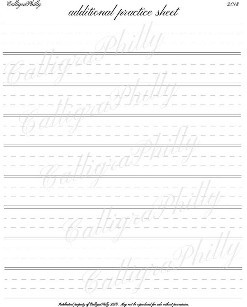 Printable Calligraphy Practice Sheets Printable Calendar