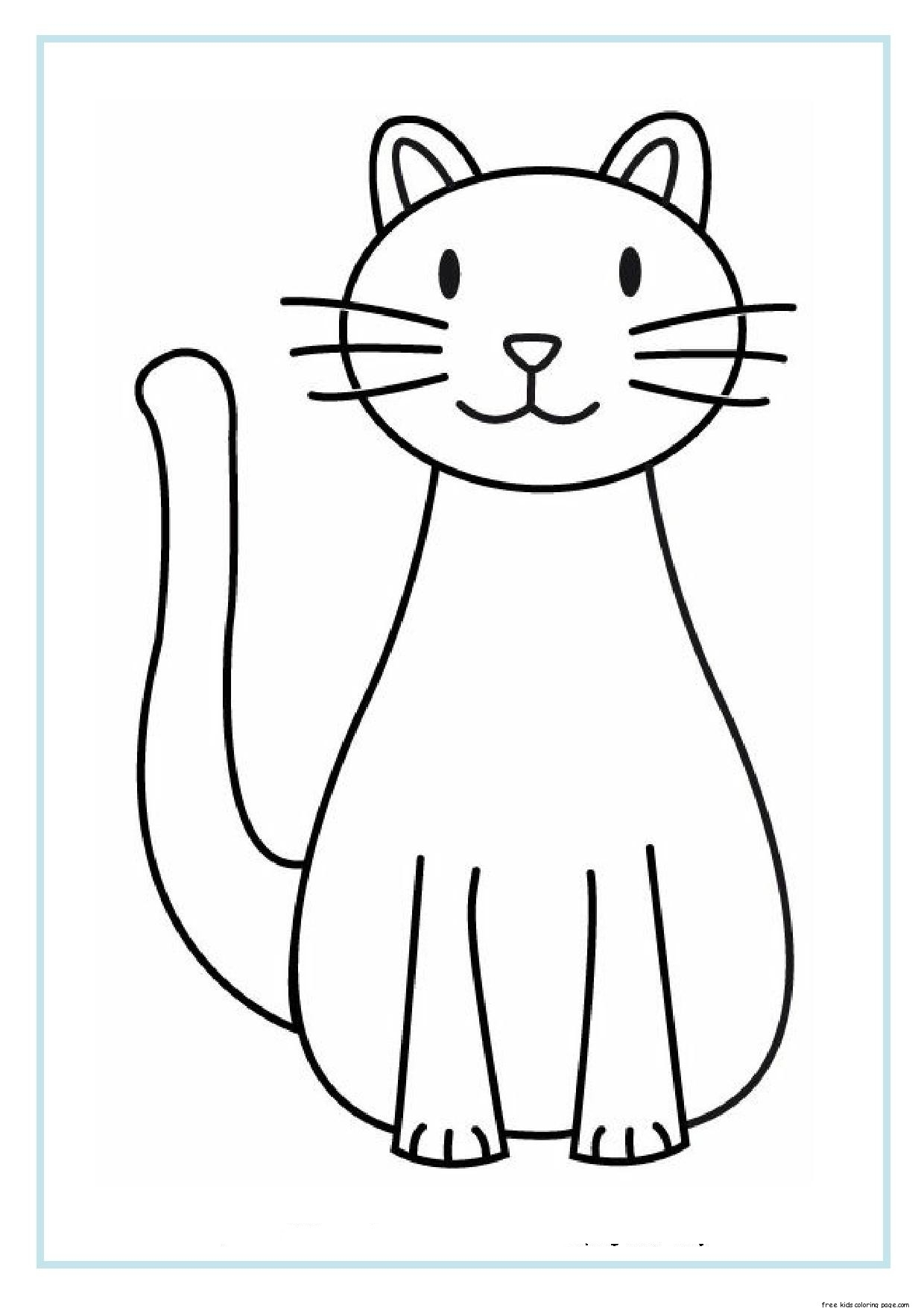 Printable Cat Coloring Sheets For KidsFree Printable Coloring Pages For