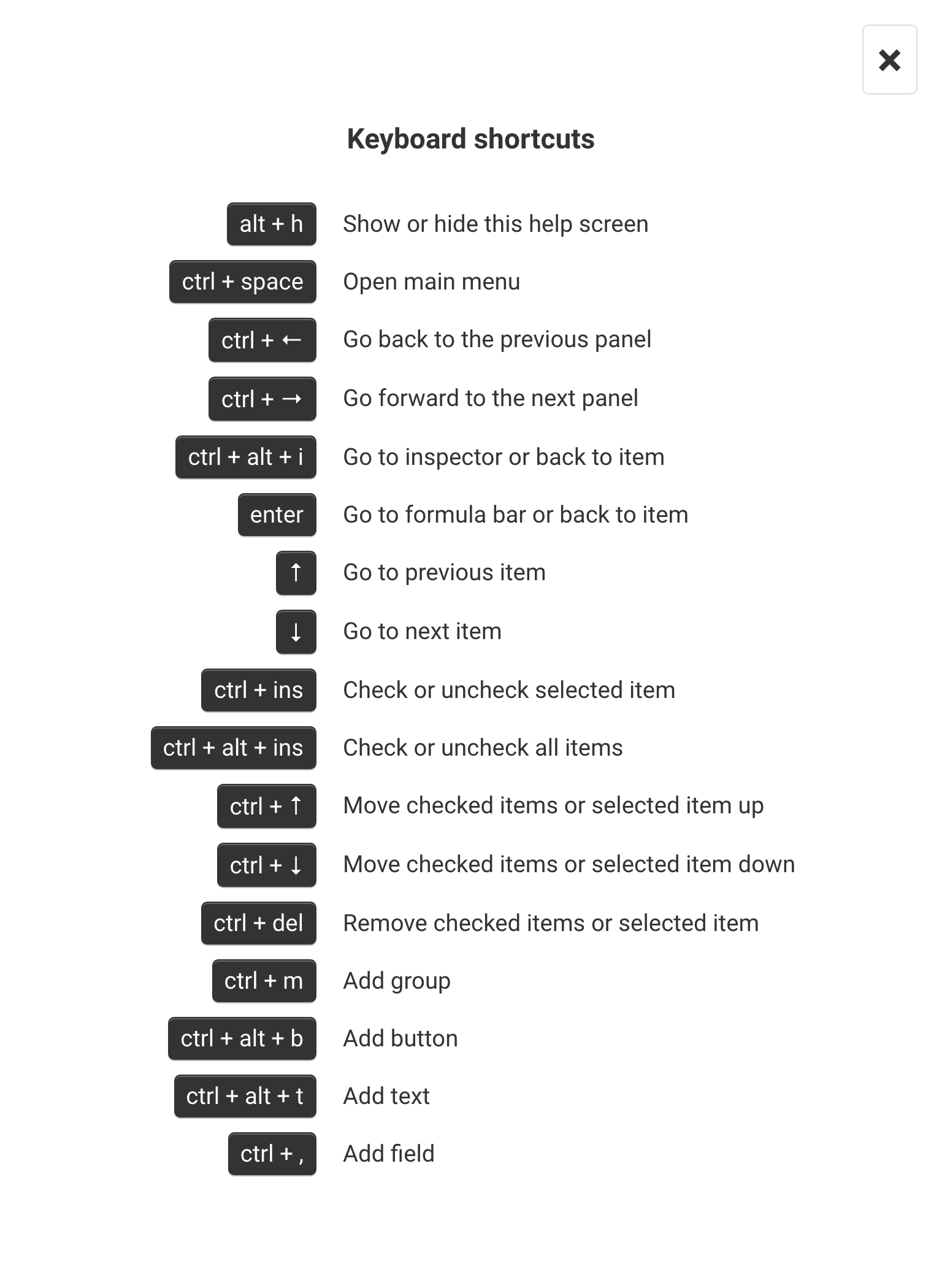 Printable Cheat Sheet Keyboard Shortcuts