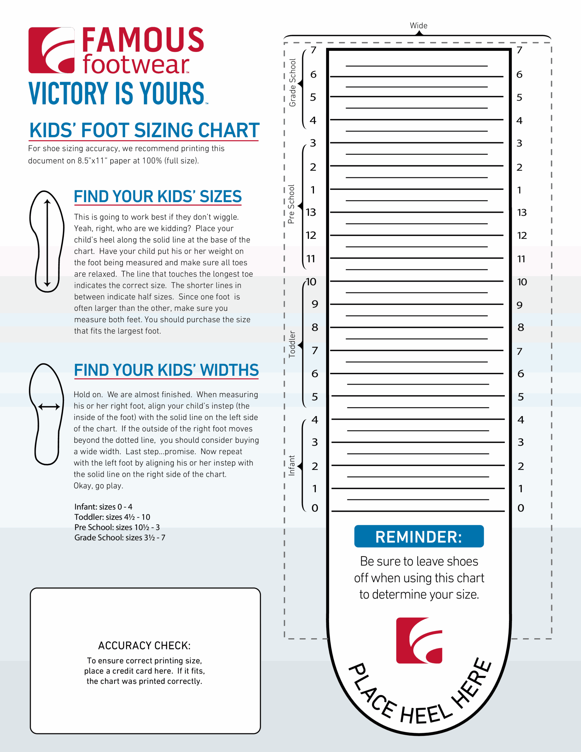 Printable Children S Shoe Size Template Printable Templates