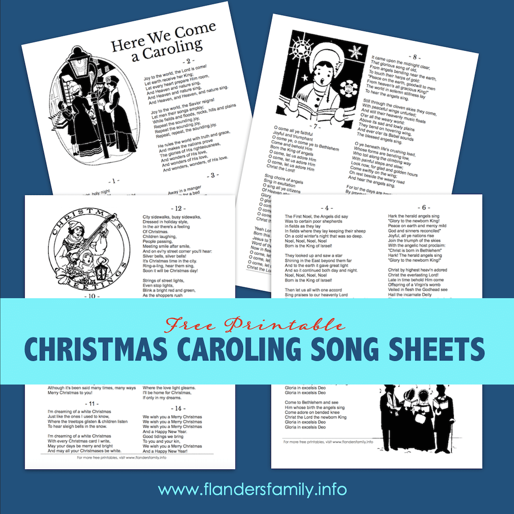 Printable Christmas Carol Song Books
