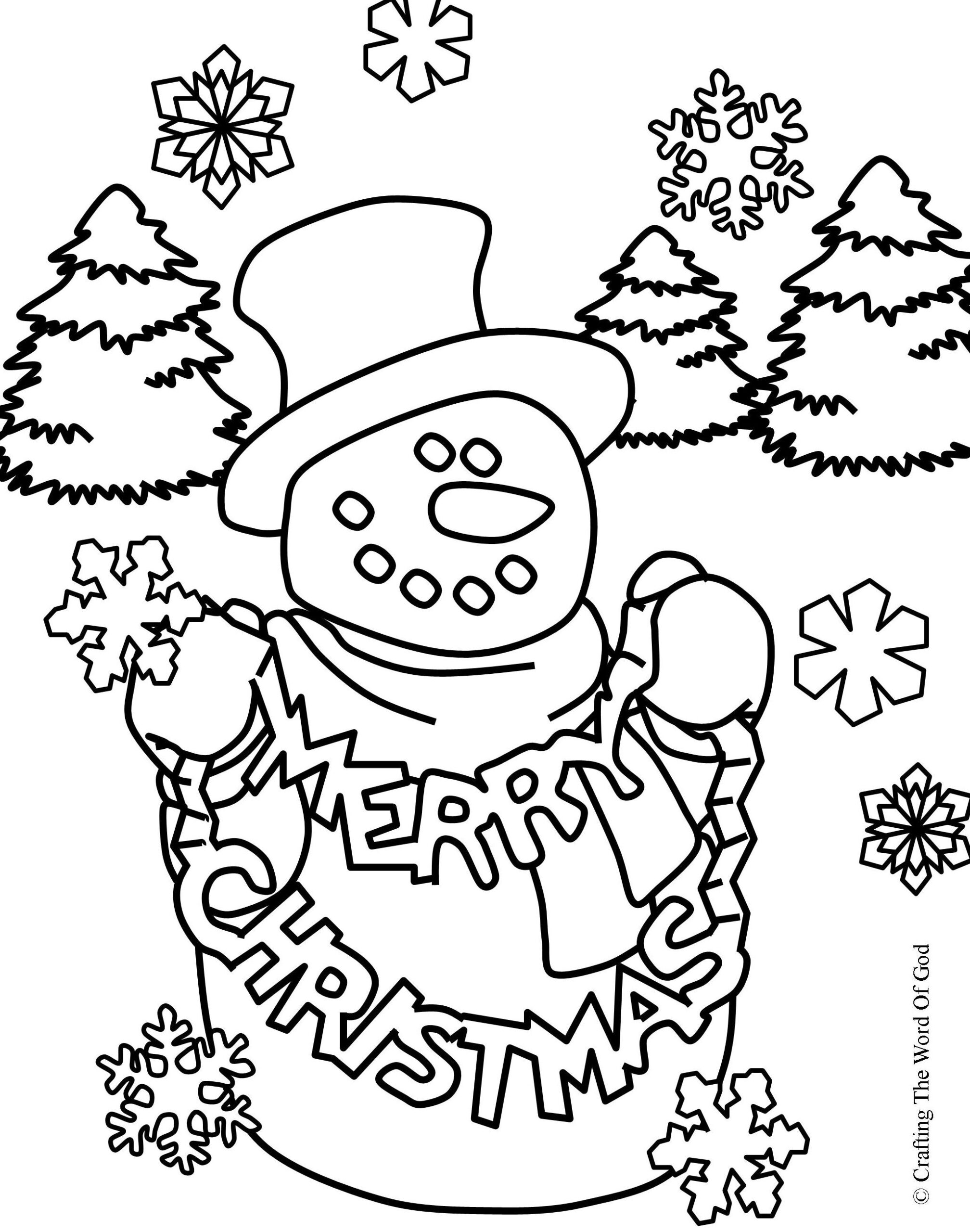 Printable Christmas Coloring Sheets Coloring Pages