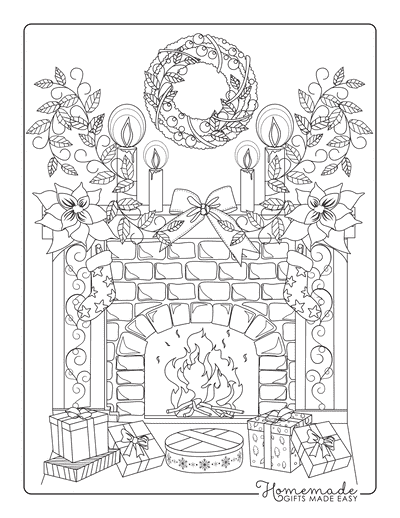 Printable Coloring Pages For Adults Christmas
