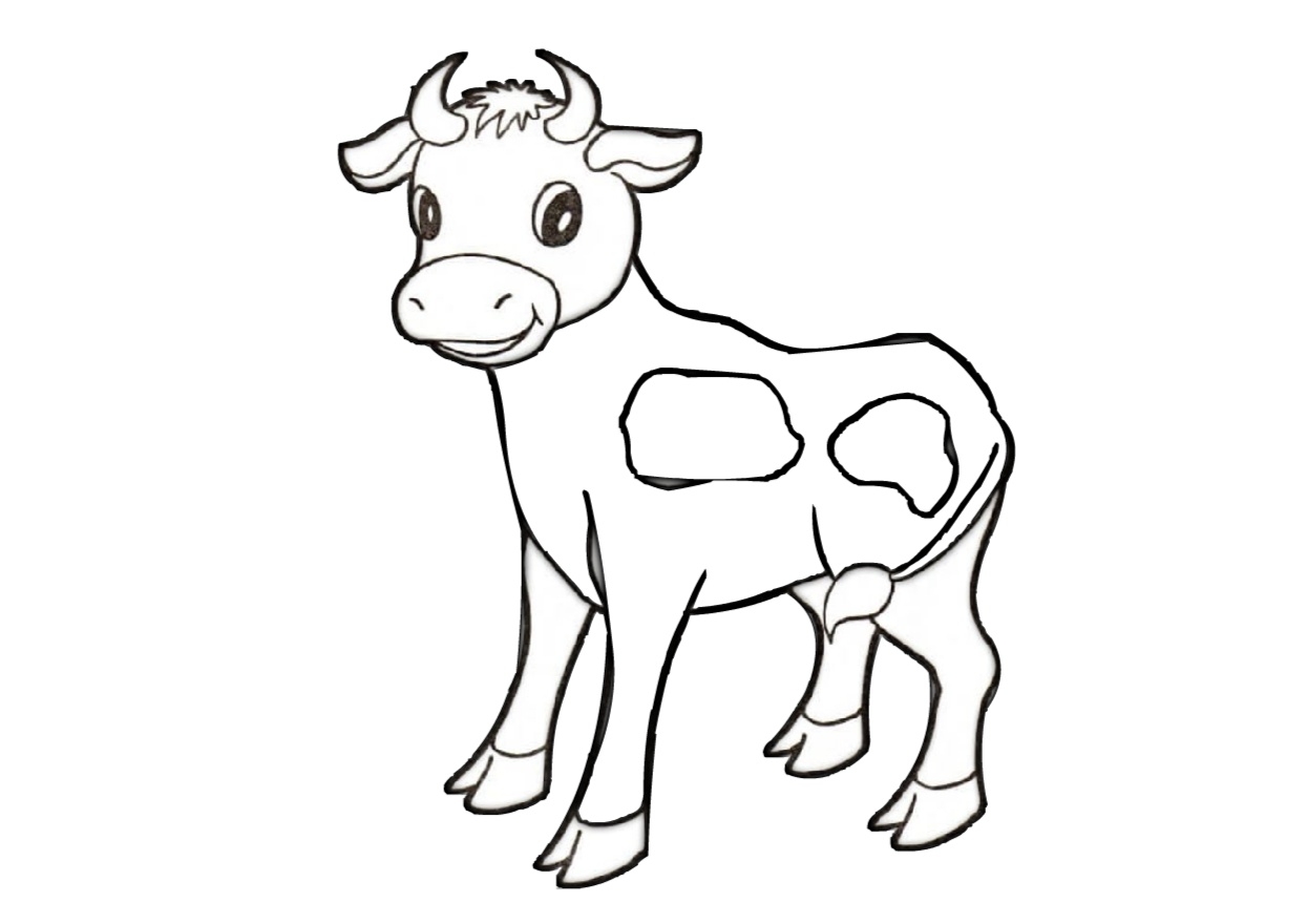 Printable Coloring Pages Of Cow Coloring Page Indian Cow Coloring Page 