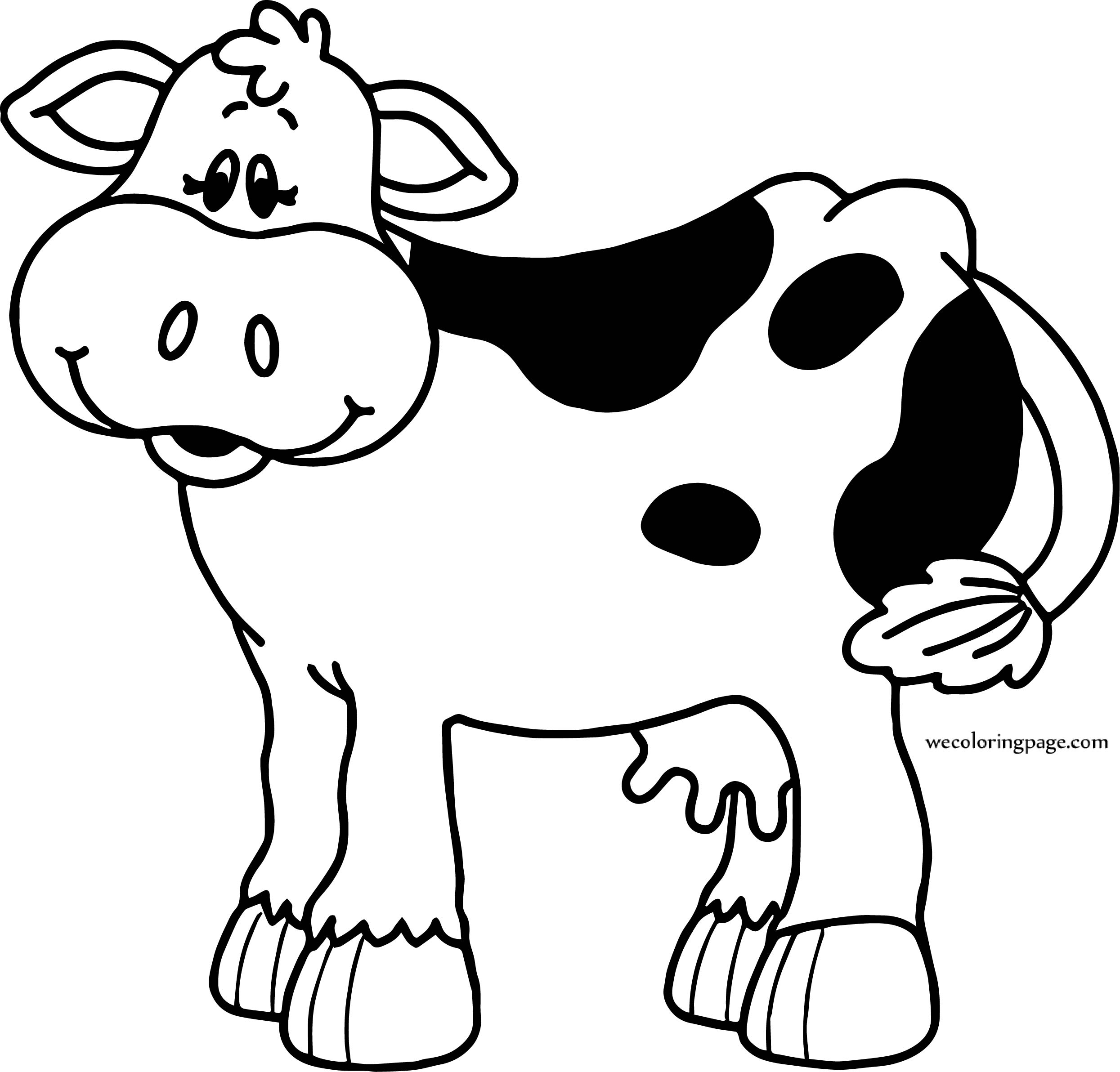 Printable Cow Coloring Pages