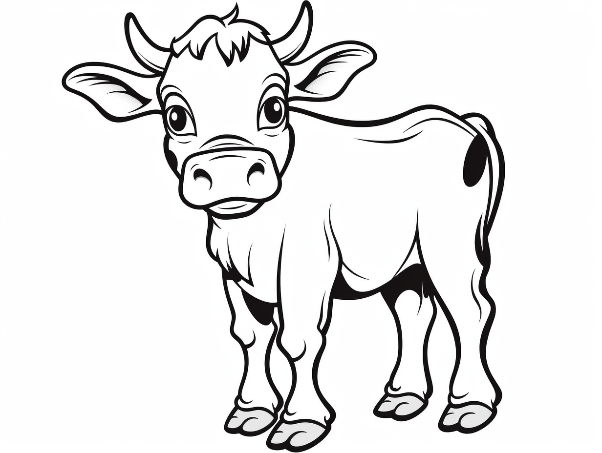 Printable Cow Coloring Sheet Coloring Page