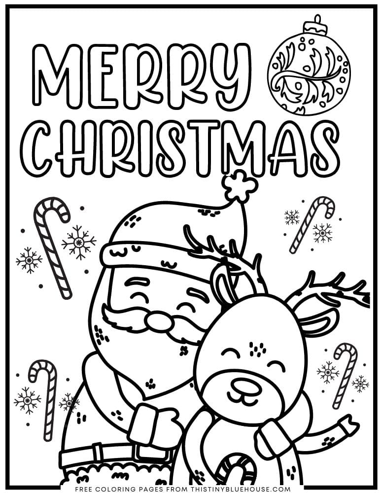Printable Cute Free Printable Printable Cute Christmas Coloring Pages 