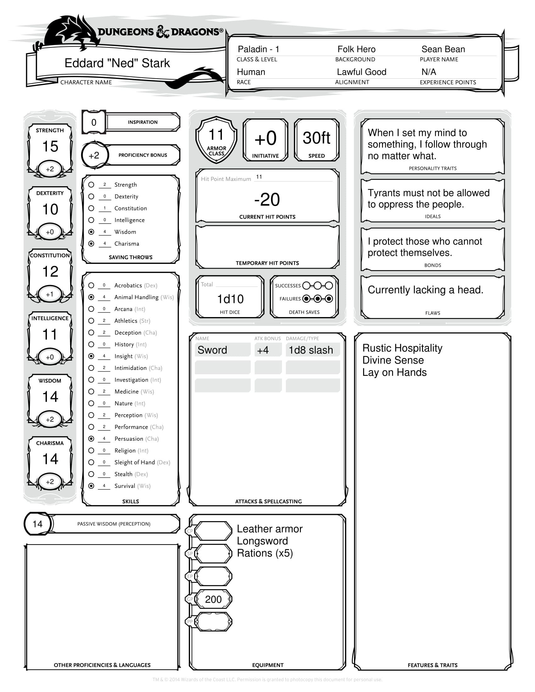 Printable Dungeons And Dragons Character Sheet Printable Calendars AT 