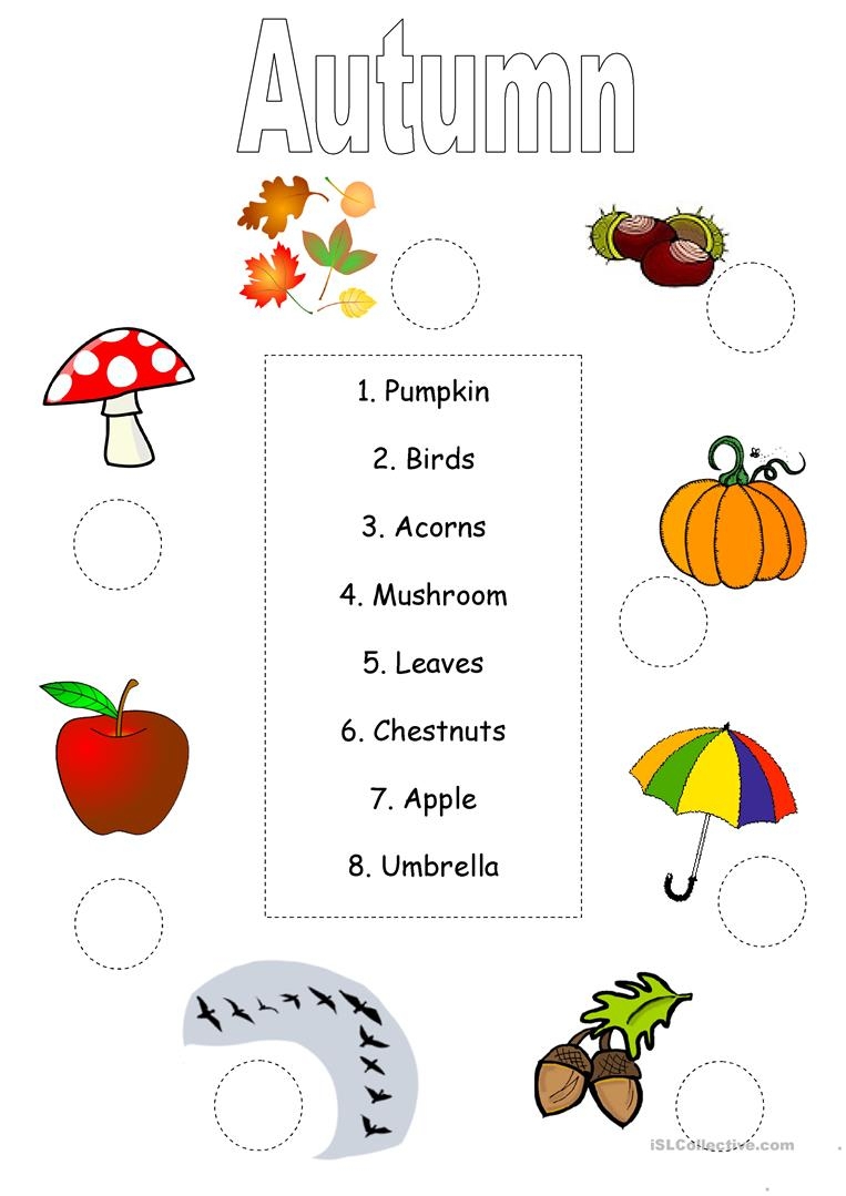 Printable Fall Activity Sheets