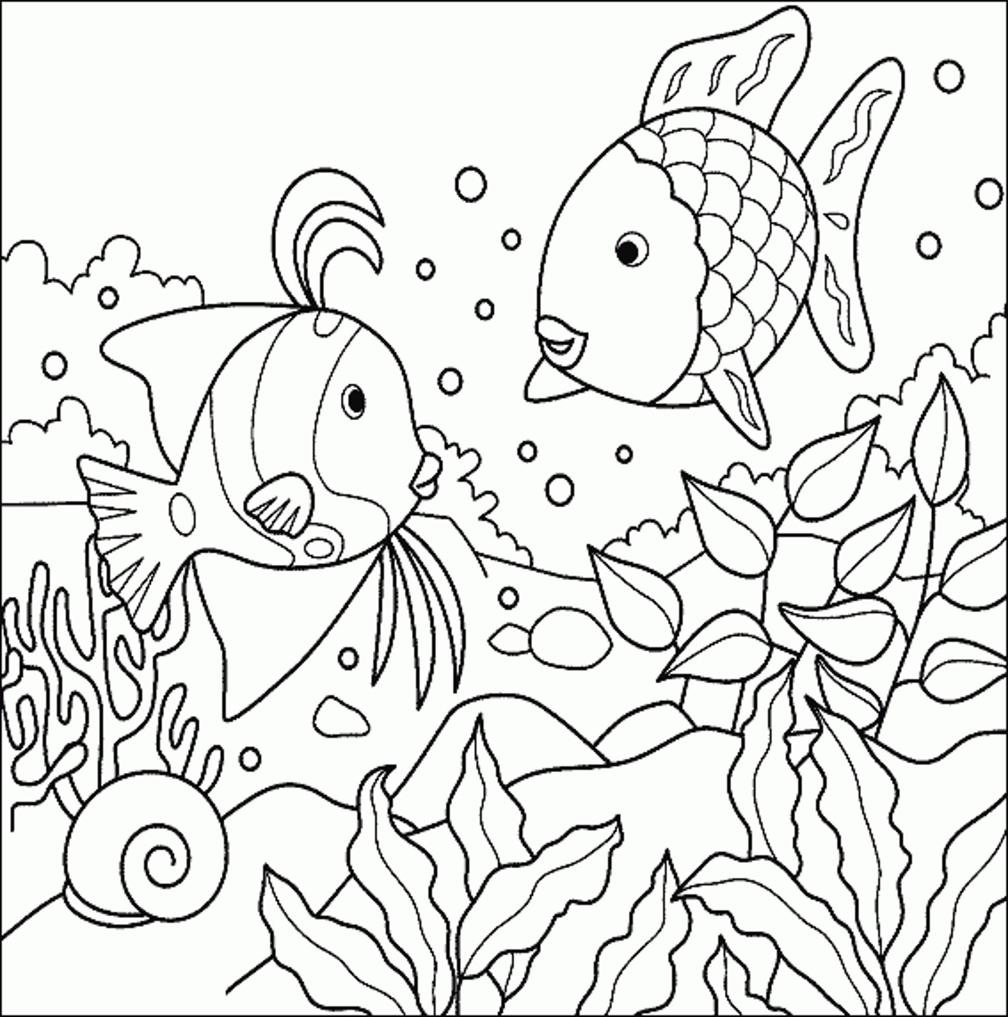 Printable Fish Coloring Pages