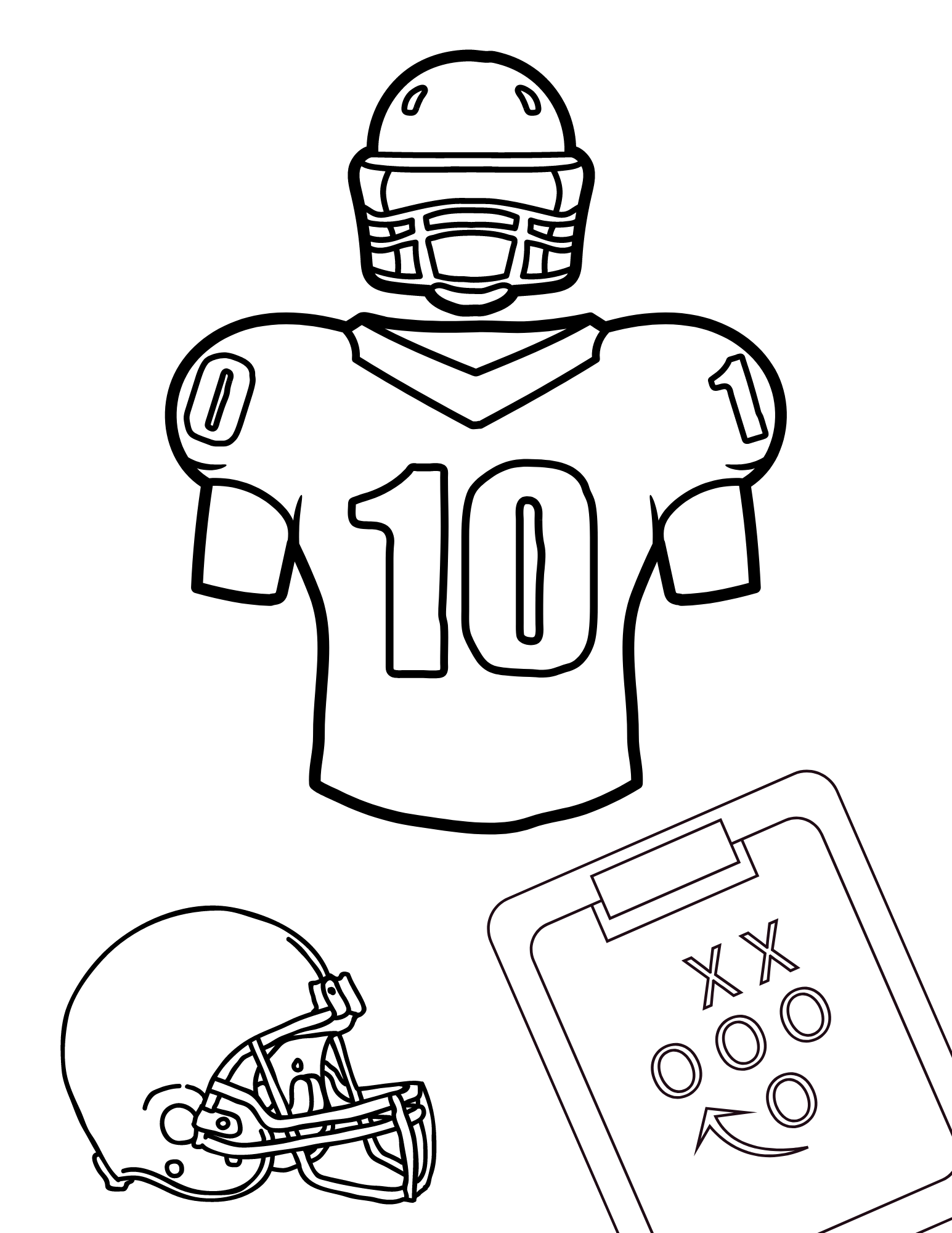 Printable Football Coloring Pages Kids Coloring Pages