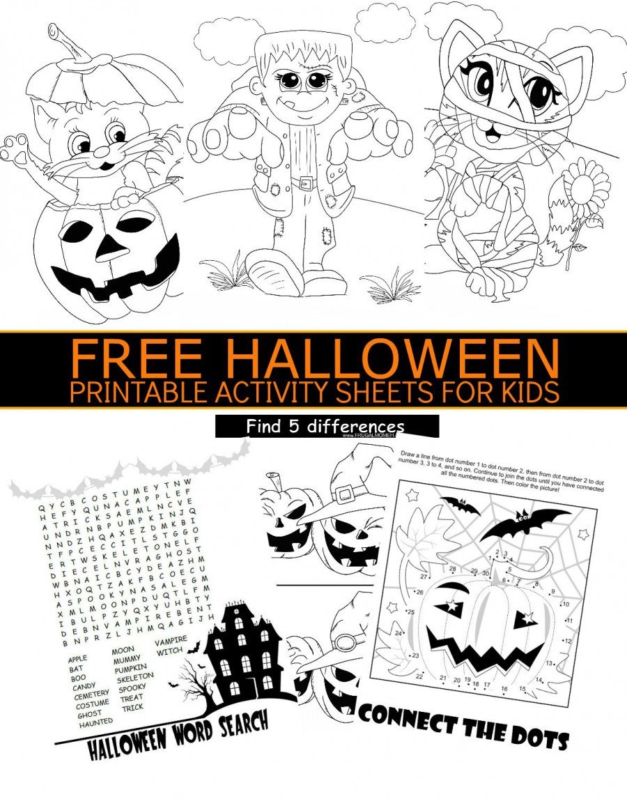 Printable Halloween Activity Sheets