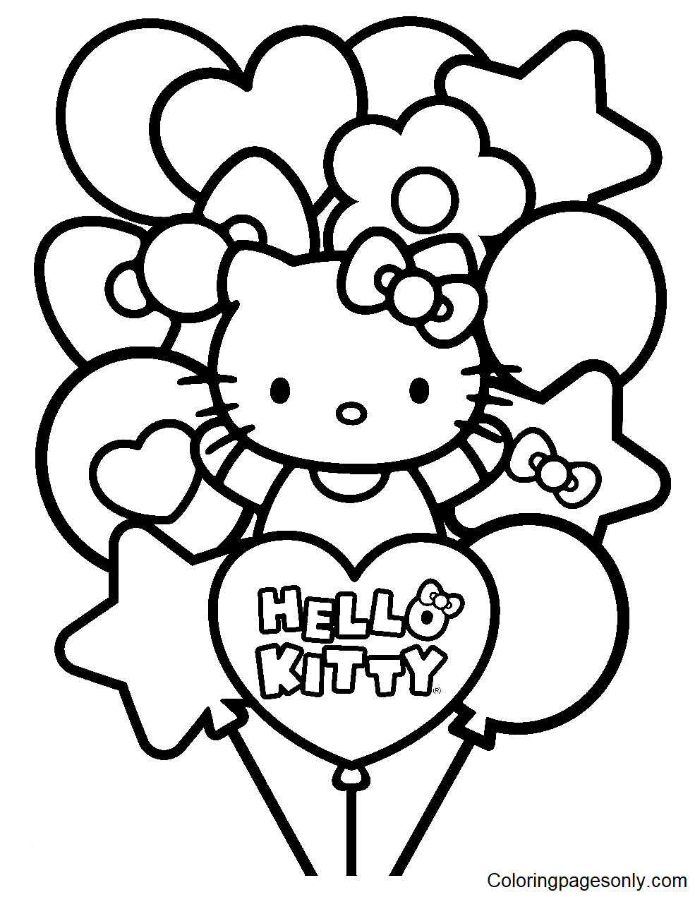 Printable Hello Kitty Coloring Sheets Prntbl concejomunicipaldechinu 