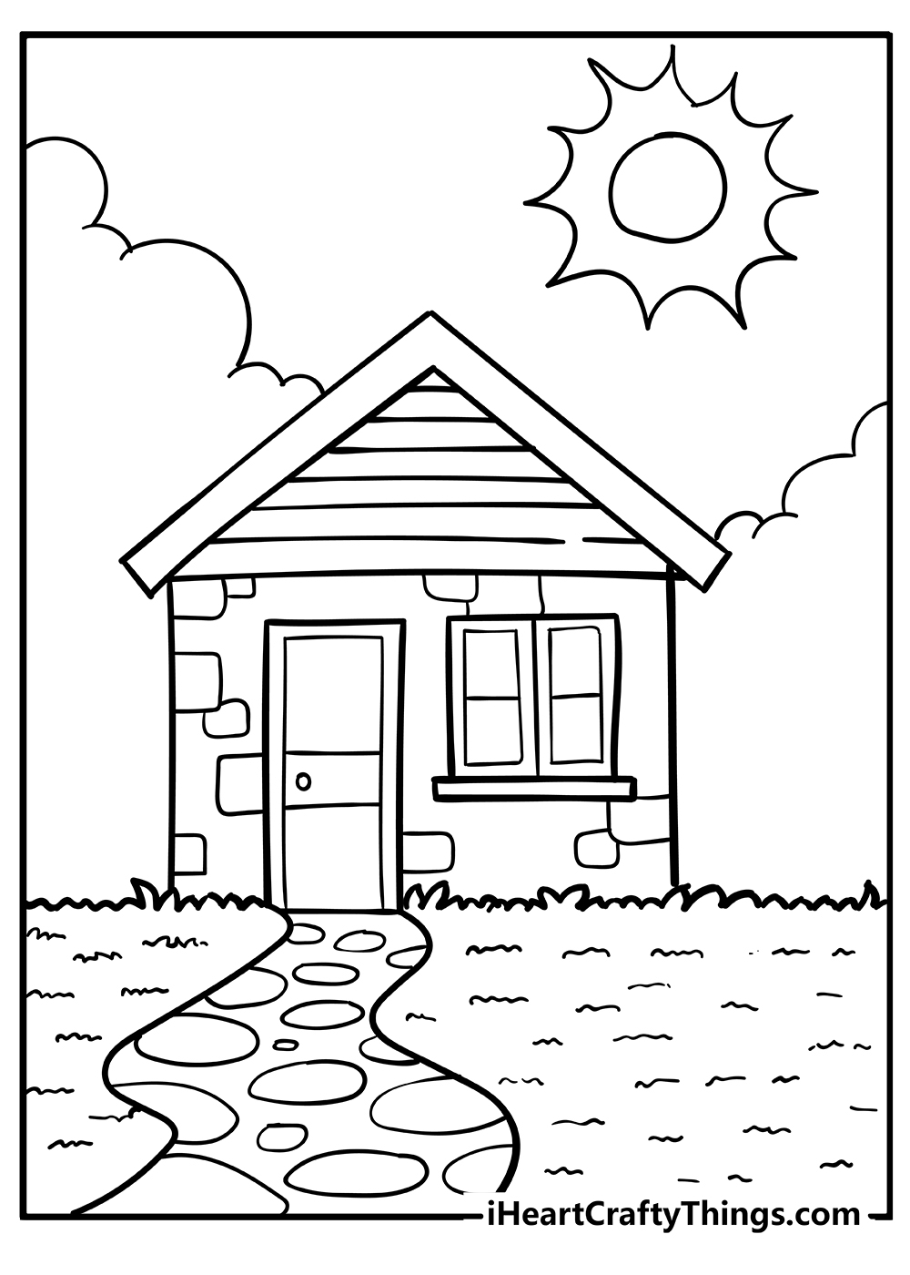 Printable House Coloring Pages Unleash Your Inner Architect And Color 