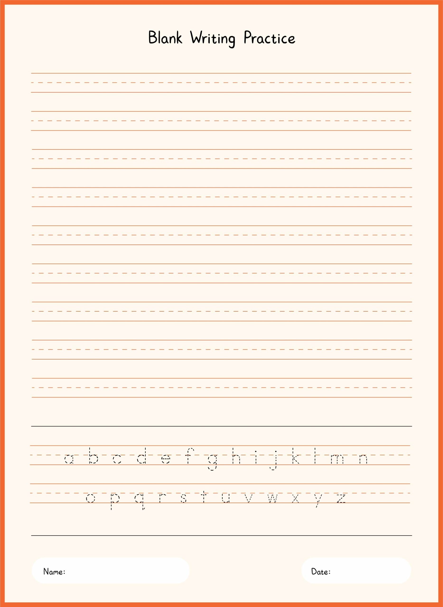 Printable Kindergarten Writing Worksheets Printable Calendars AT A GLANCE