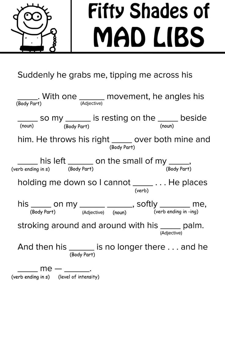 Printable Mad Libs For Adults Funny Printable Madlibs