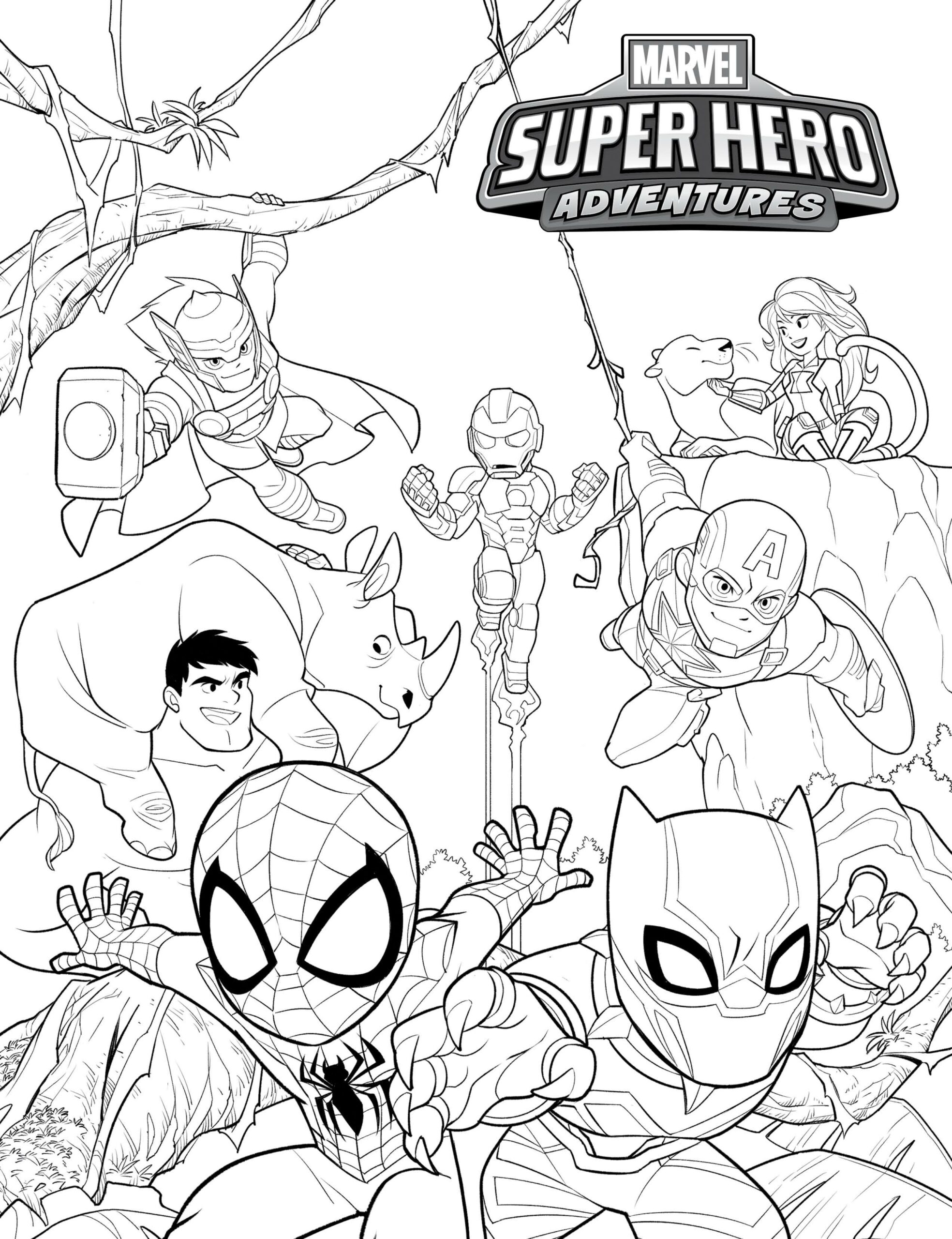 Printable Marvel Coloring Pages Pdf Coloringfolder NBKomputer